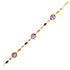 14k Yellow Gold Bracelet with Multi-Colored Stones by Bids.com