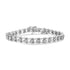.925 Sterling Silver Diamond Miracle-Set Double Swoosh Milgrain Style Tennis Bracelet (1/2 cttw, I-J Color, I3 Clarity) - Size 7.75" by Bids.com