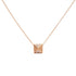 14K Yellow Gold 1/4 Cttw Diamond Matte Finished Pyramid Pendant Necklace (G-H Color, SI1-SI2 Clarity) - 18 Inches by Bids.com