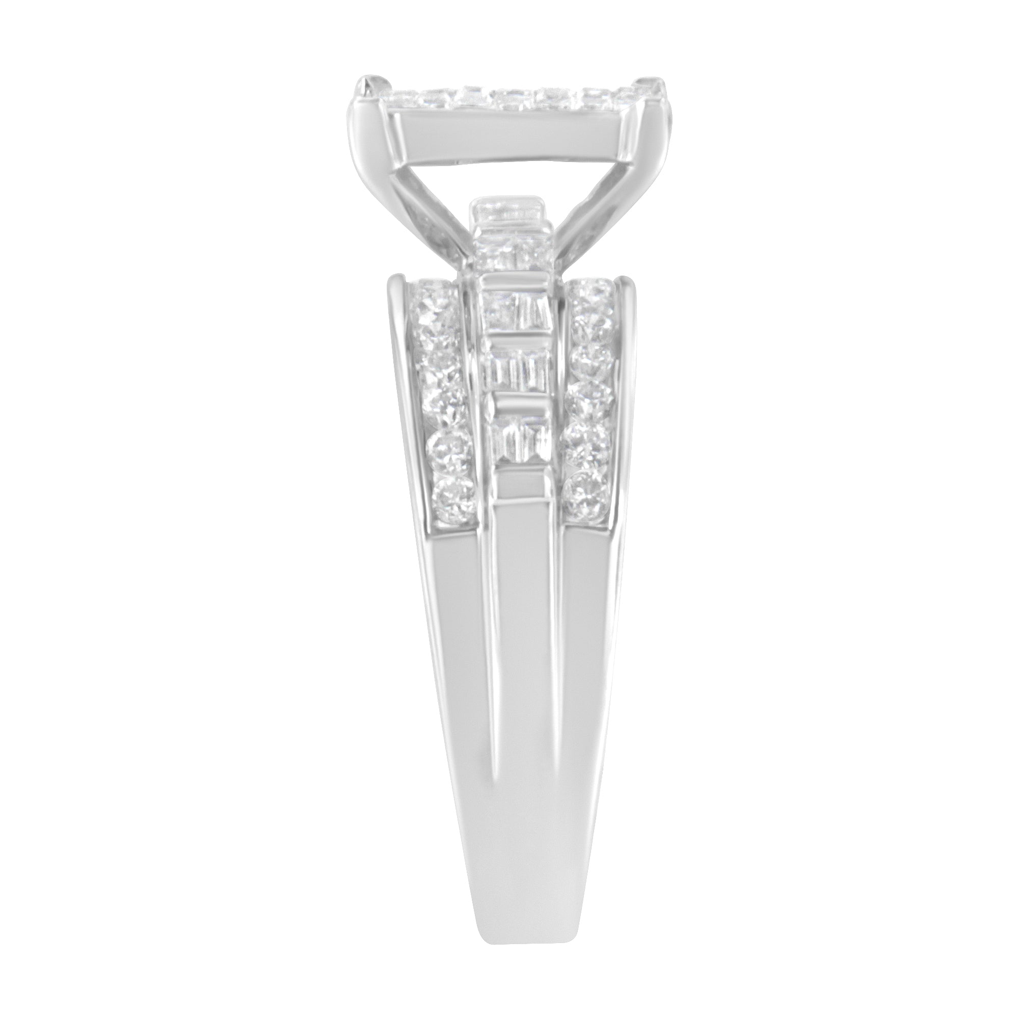 10KT White Gold Diamond Composite Ring (1 cttw, H-I Color, SI2-I1 Clarity) by Bids.com