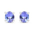 0.66 Carat Genuine Tanzanite .925 Sterling Silver Earrings  DestGlow