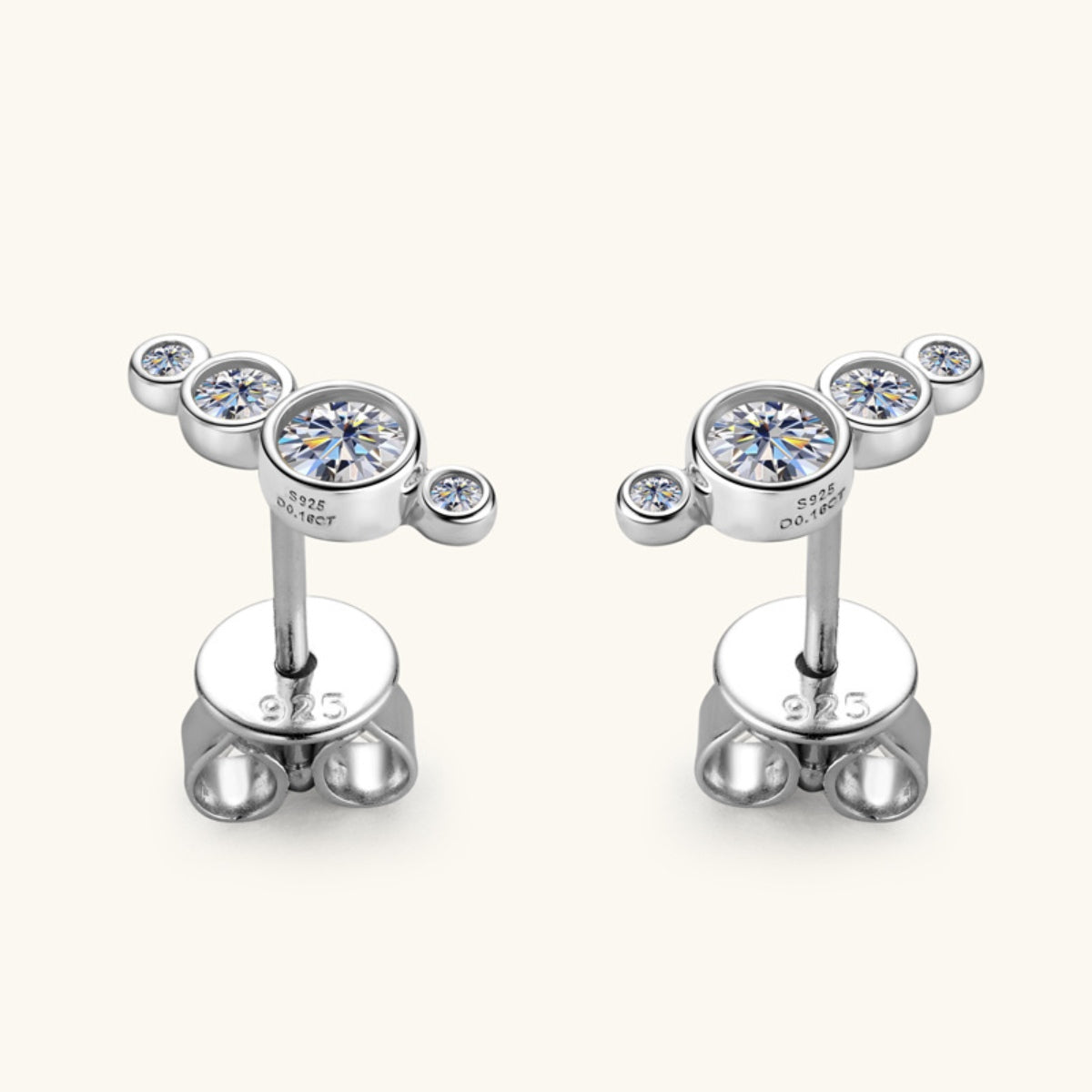 Sparkala™ Pure Sterling Silver Stud Earrings - DestGlow