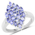 1.84 Carat Genuine Tanzanite .925 Sterling Silver Ring by Bids.com