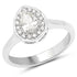 14K White Gold 0.64 Carat Genuine White Diamond Ring by Bids.com