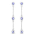 0.60 Carat Genuine Tanzanite .925 Sterling Silver Earrings by Bids.com
