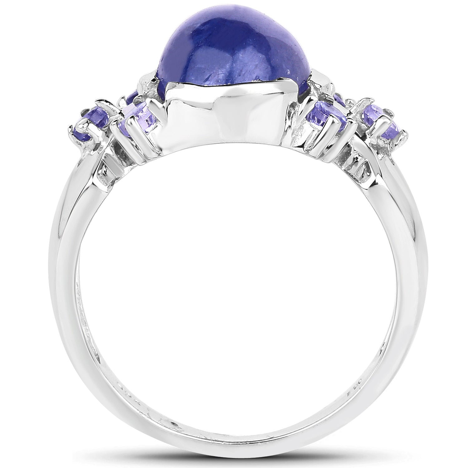 3.76 Carat Genuine Tanzanite .925 Sterling Silver Ring by Bids.com