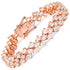 14K Rose Gold Plated 10.79 Carat Genuine Morganite .925 Sterling Silver Bracelet  DestGlow
