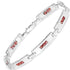 2.52 Carat Genuine Orange Sapphire .925 Sterling Silver Bracelet  DestGlow