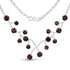 7.20 Carat Genuine Garnet .925 Sterling Silver Necklace by Bids.com