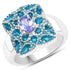 0.44 Carat Genuine Tanzanite .925 Sterling Silver Ring by Bids.com