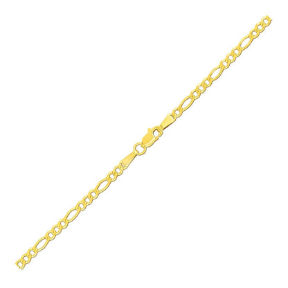 2.8mm 14k Yellow Gold Figaro Anklet by Bids.com