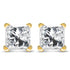 IGI Certified 14k Yellow Gold 1/3 Cttw 4-Prong Set Princess-Cut Solitaire Diamond Push Back Stud Earrings (Q-R Color, I1-I2 Clarity) by Bids.com