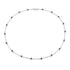 1.98 Carat Genuine Blue Sapphire .925 Sterling Silver Necklace  DestGlow