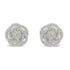 10k White Gold Rose-Cut Diamond Floral Cluster Earrings (1 cttw, I-J Color, I2-I3 Clarity) by Bids.com