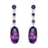 9.63 Carat Genuine Amethyst .925 Sterling Silver Earrings  DestGlow