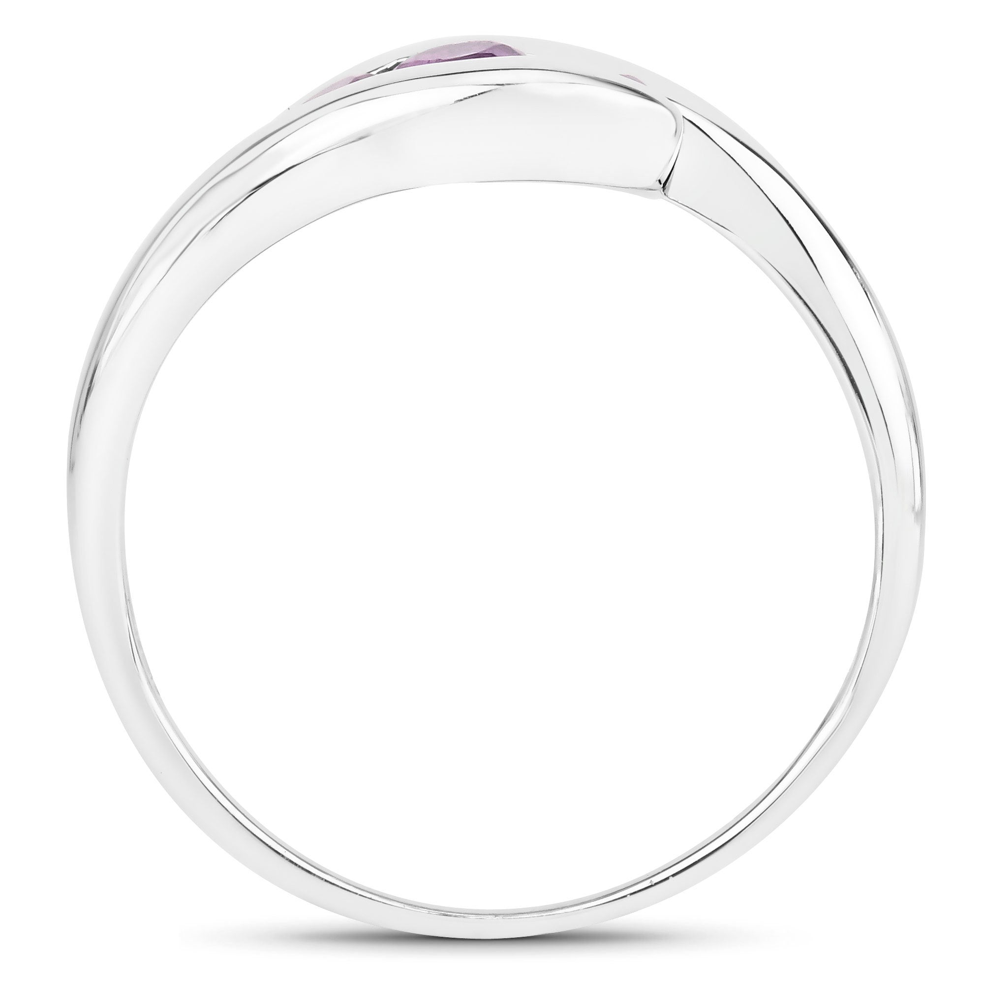 0.54 Carat Genuine Amethyst .925 Sterling Silver Ring by Bids.com