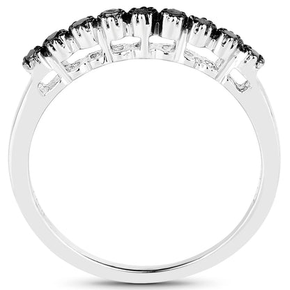 0.32 Carat Genuine Multi Diamond .925 Sterling Silver Ring by Bids.com