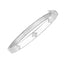 14k White Gold Trilogy Diamond Bangle (5.40 mm) by Bids.com