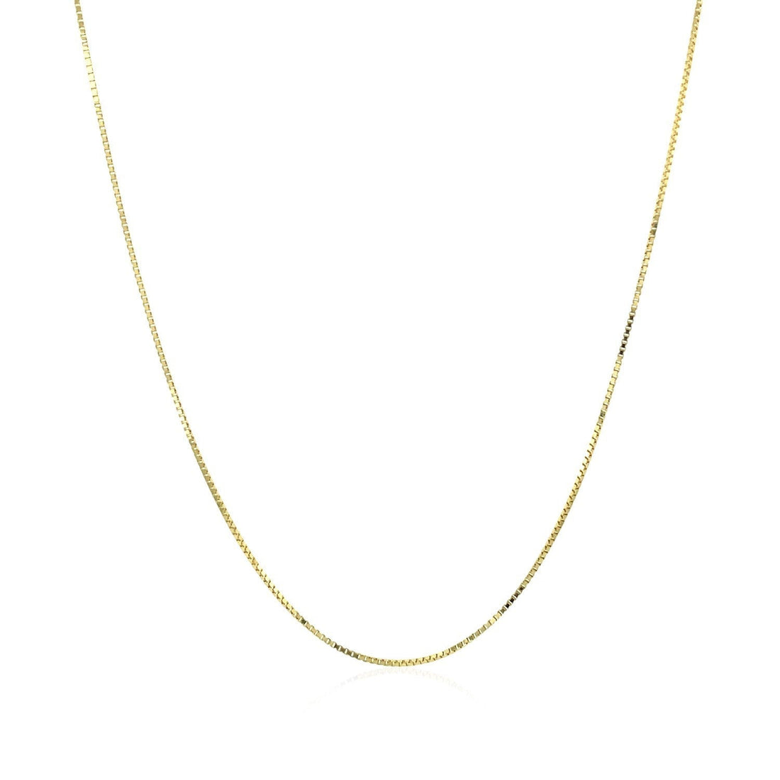 10k Yellow Gold Classic Box Chain (0.60 mm)  DestGlow