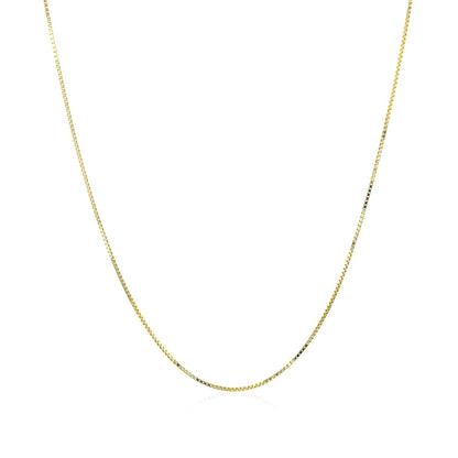 10k Yellow Gold Classic Box Chain (0.60 mm)  DestGlow