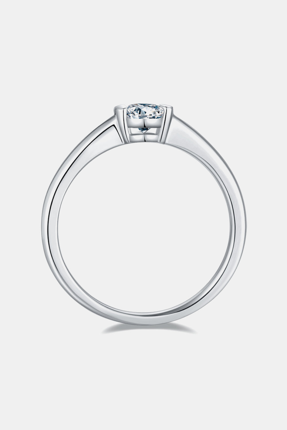 Brilliant Round Cut Sparkala™ Platinum Over Pure Sterling Silver Solitaire Ring by Sparkala