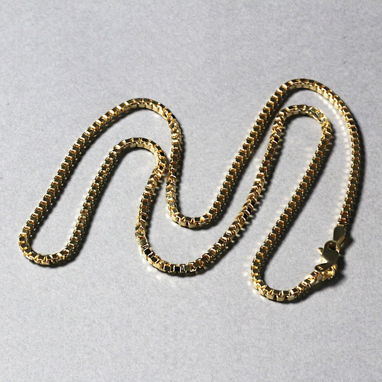 2.0mm 14k Yellow Gold Semi Solid Box Chain by Bids.com