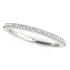 14k White Gold Pave Scallop Setting Diamond Wedding Band (1/8 cttw) by Bids.com