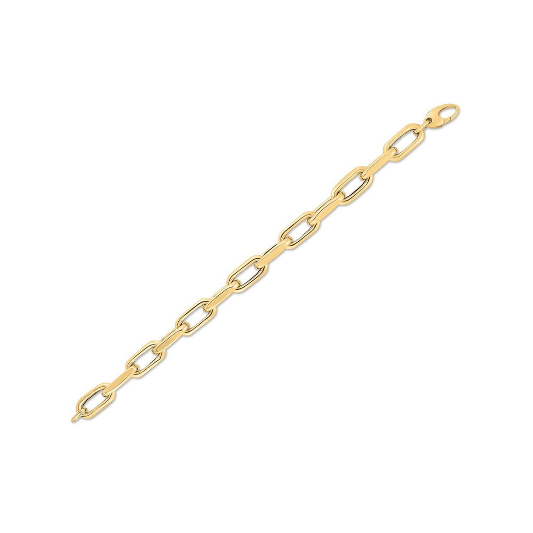 14k Yellow Gold French Cable Link Bracelet (9.00 mm) by Bids.com