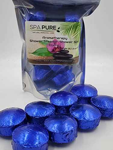 8 Aromatherapy Shower Bombs USA Made, 100% Natural/Organic Essential Oils-Transform your shower-Transform your mood