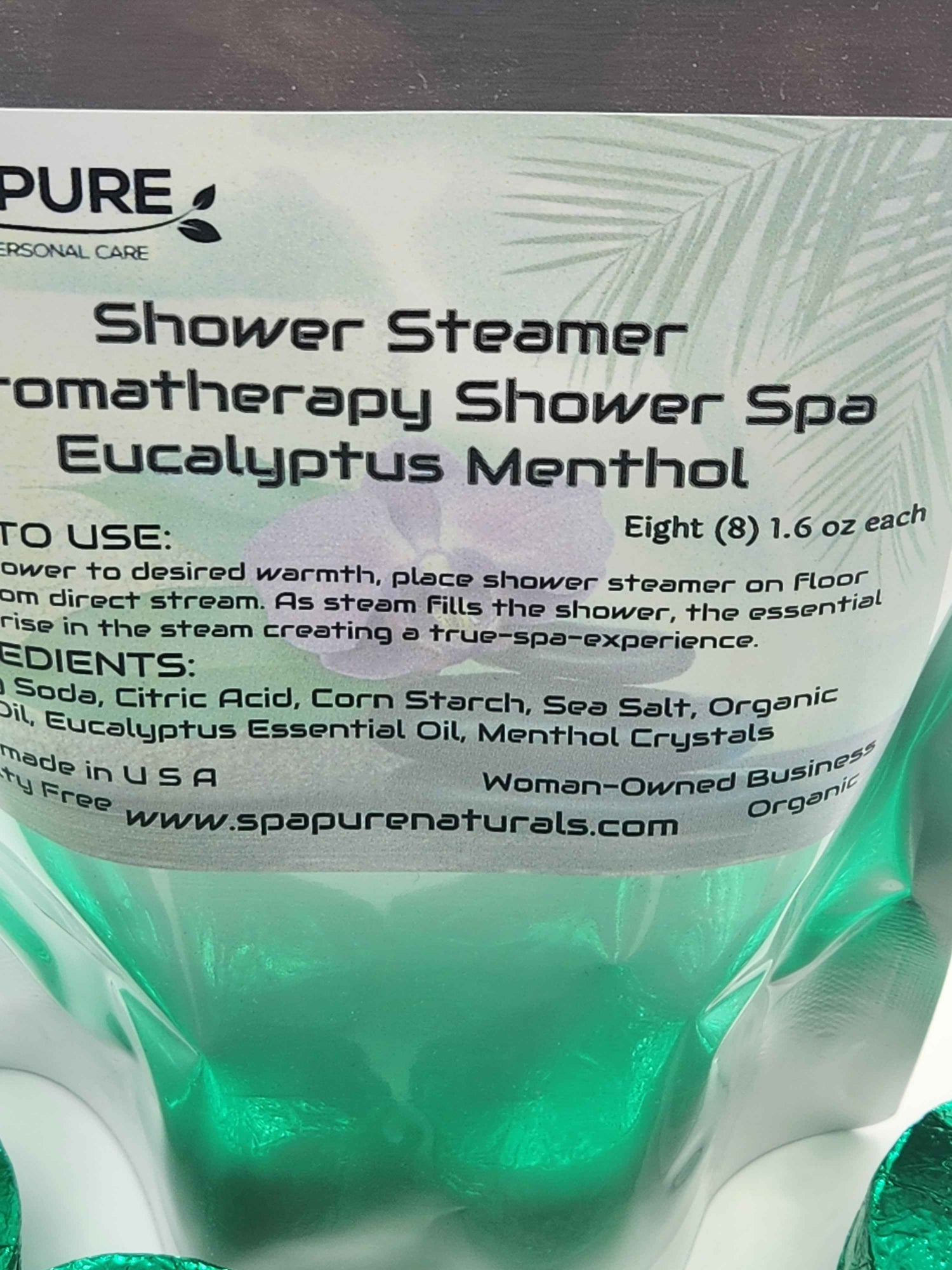 8 Aromatherapy Shower Bombs USA Made, 100% Natural/Organic Essential Oils-Transform your shower-Transform your mood