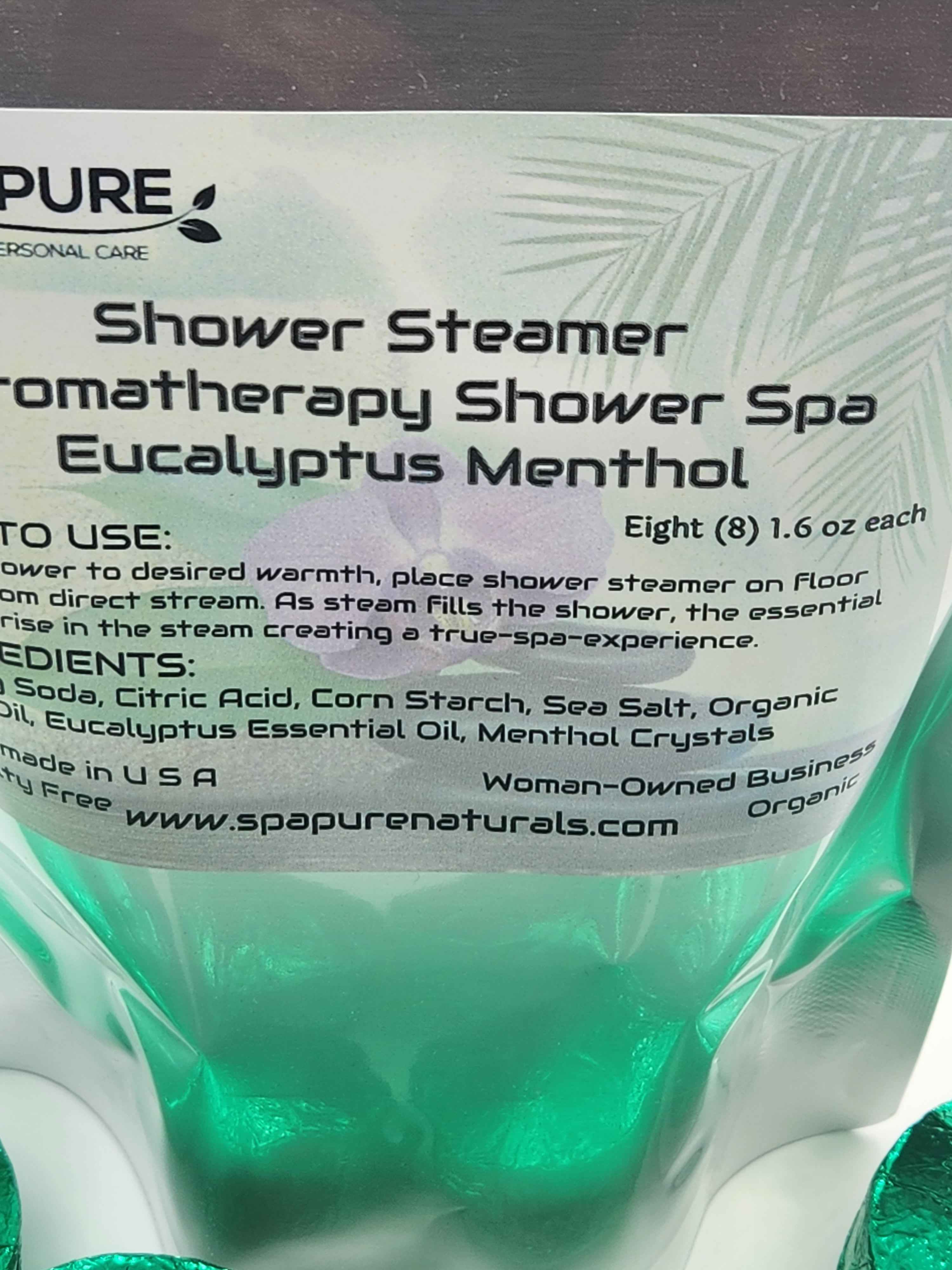 8 Aromatherapy Shower Bombs USA Made, 100% Natural/Organic Essential Oils-Transform your shower-Transform your mood