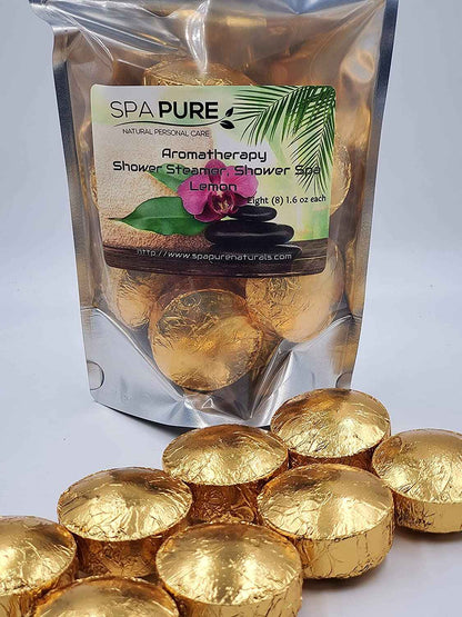 8 Aromatherapy Shower Bombs USA Made, 100% Natural/Organic Essential Oils-Transform your shower-Transform your mood