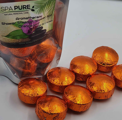 8 Aromatherapy Shower Bombs USA Made, 100% Natural/Organic Essential Oils-Transform your shower-Transform your mood