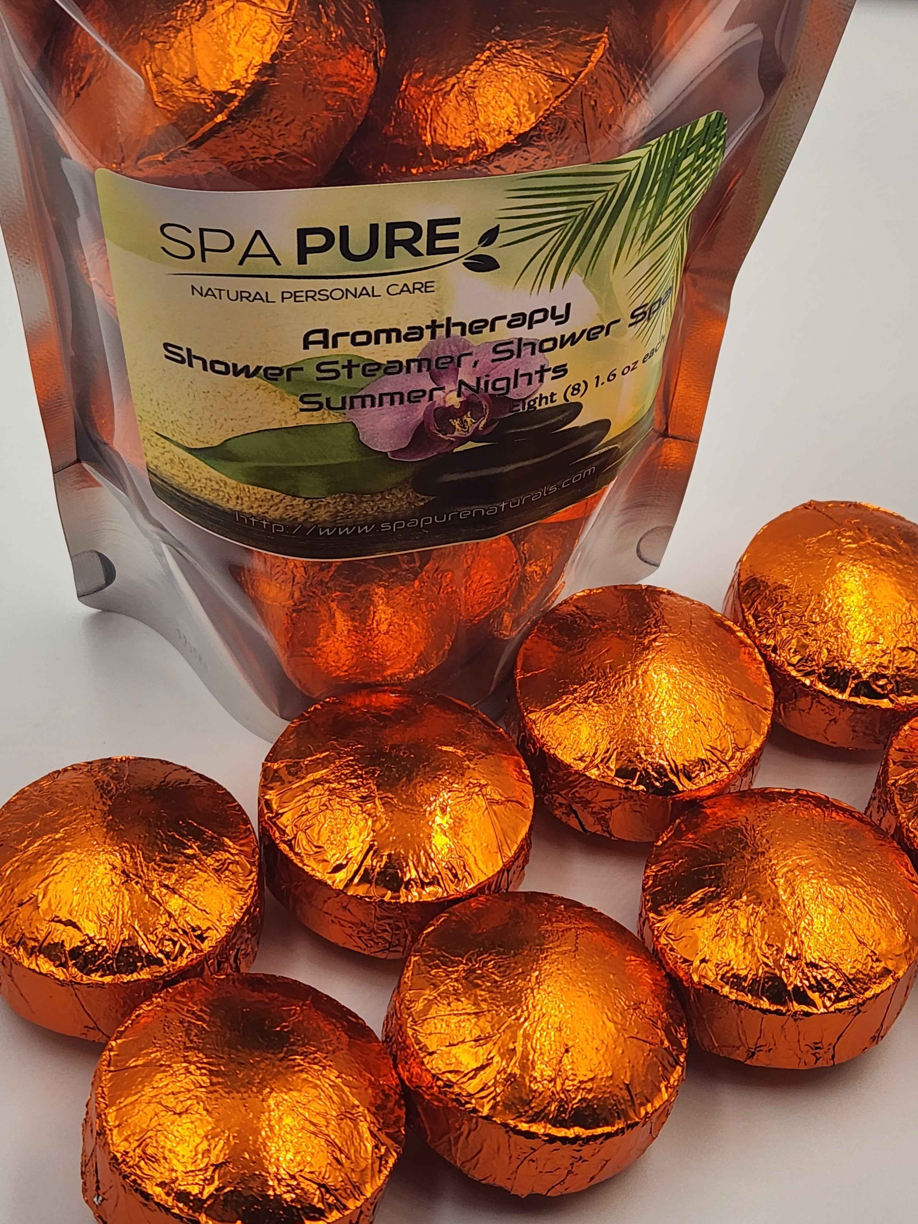 8 Aromatherapy Shower Bombs USA Made, 100% Natural/Organic Essential Oils-Transform your shower-Transform your mood