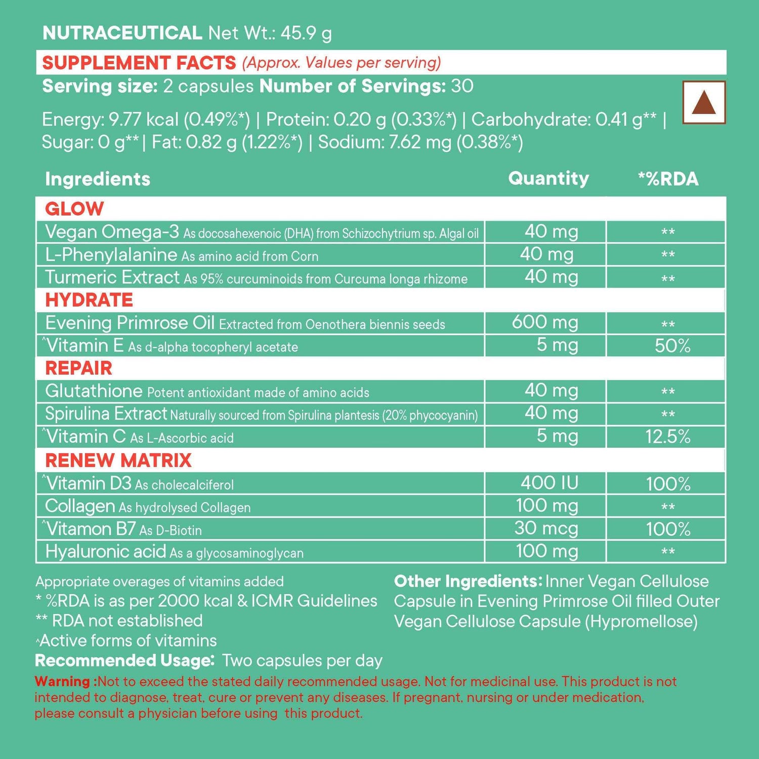 Wellbeing Nutrition Slow | Hair, Skin &amp; Nails Capsules