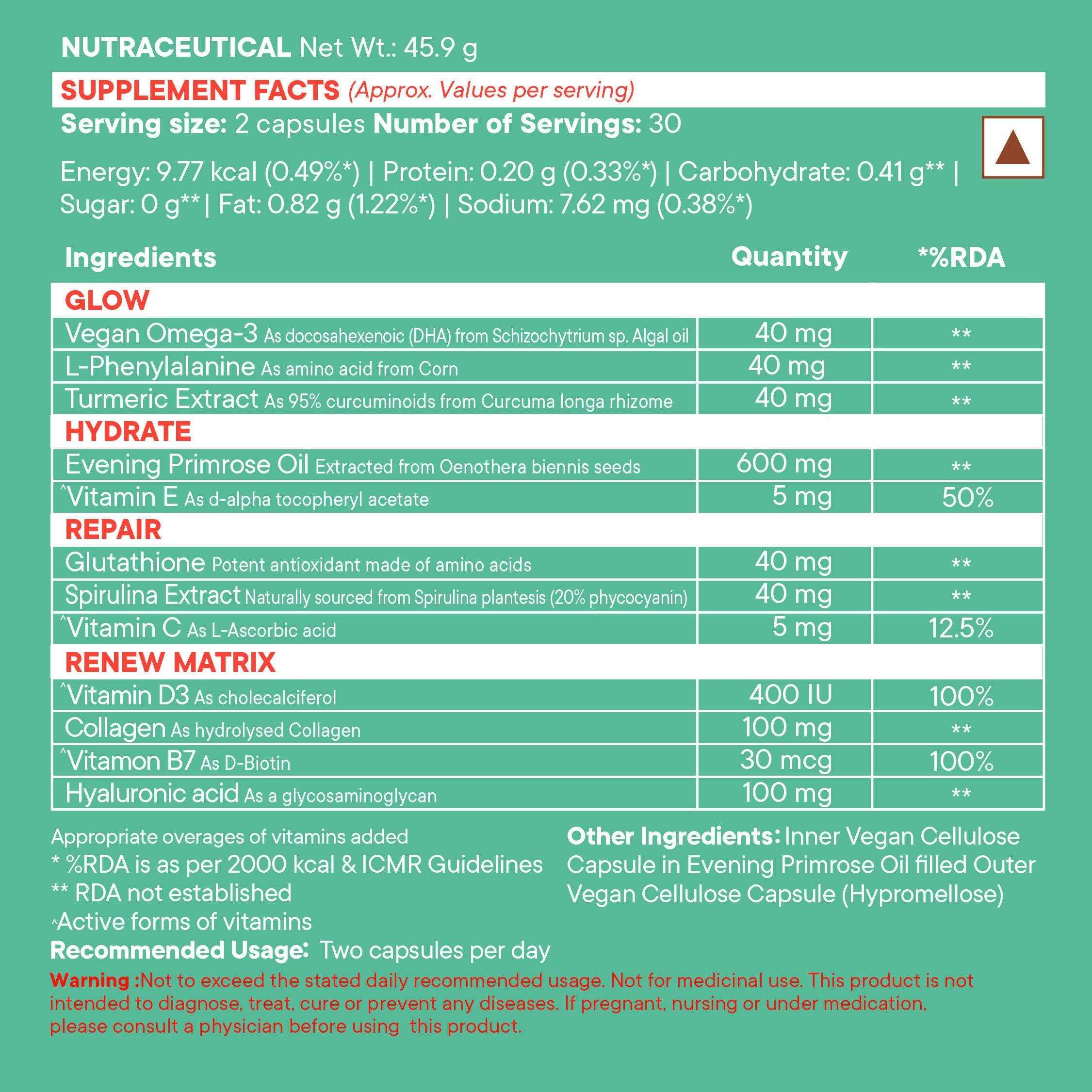 Wellbeing Nutrition Slow | Hair, Skin &amp; Nails Capsules