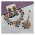 Joban Fashion Multi Stone Work Necklace Set