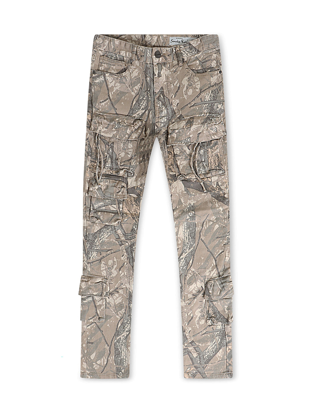 Smoke Rise Multi Cargo Pocket Slim Fit Jean - Hunting Camo by Denim Exchange