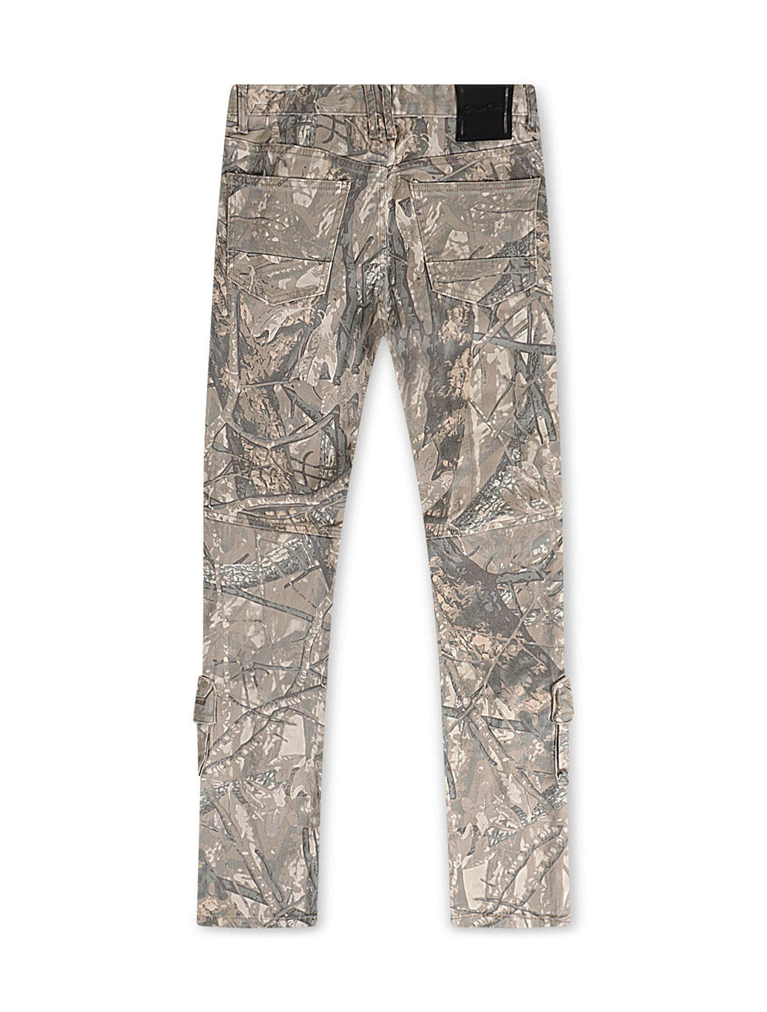 Smoke Rise Multi Cargo Pocket Slim Fit Jean - Hunting Camo by Denim Exchange