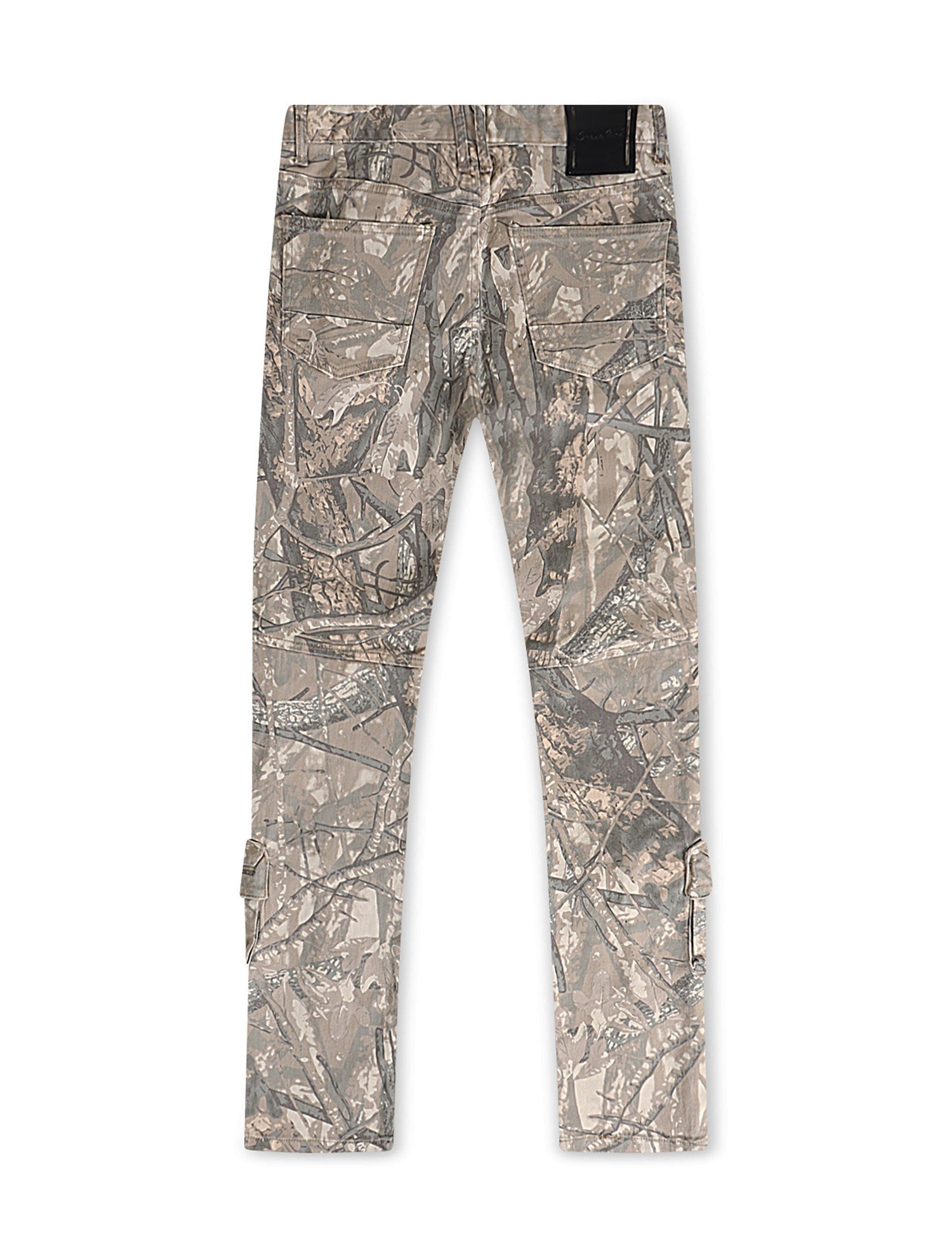 Smoke Rise Multi Cargo Pocket Slim Fit Jean - Hunting Camo by Denim Exchange