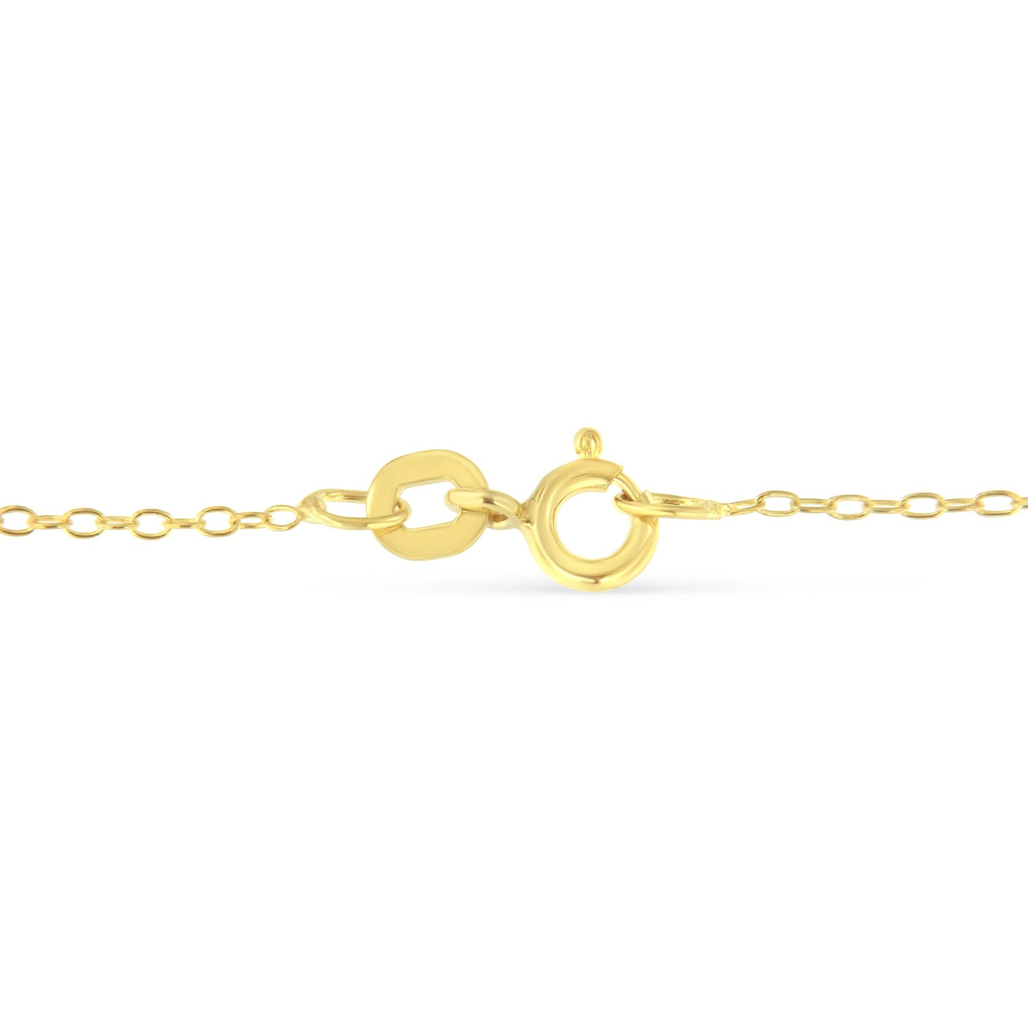Yellow Color Plated Sterling Silver Diamond Station Necklace (1/2 cttw, K-L Color, I2-I3 Clarity) by Bids.com