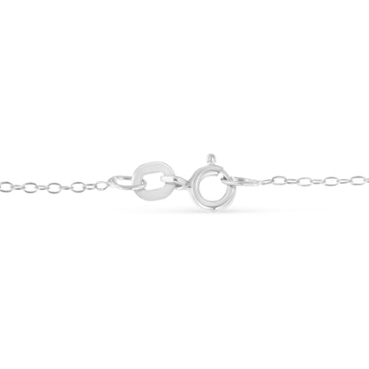Sterling Silver Diamond Station Necklace (1/2 cttw, I-J Color, I1-I2 Clarity) by Bids.com
