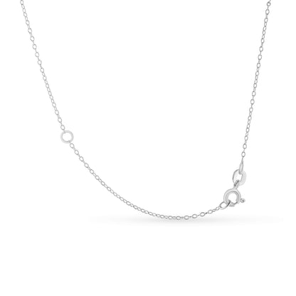 .925 Sterling Silver 1/2 Cttw Diamond Bezel 18" Pendant Necklace (I-J Color, I2-I3 Clarity) by Bids.com