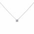 14K White Gold 1.00 Cttw Lab Grown Diamond Solitaire Pendant  DestGlow