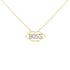 14K Yellow Gold Plated Silver 1/4 Cttw Diamond "Boss" Pendant Necklace - 18 Inch by Bids.com