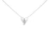 .925 Sterling Silver Diamond Broken Heart Pendant Necklace (H-I Color, I1-I2 Clarity) - 18" Inches by Bids.com