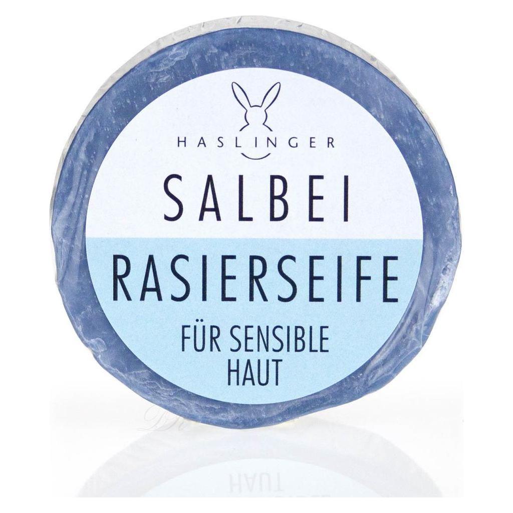 Haslinger Shaving Soap With Sage For Sensitive Skin 60g by Pasteur Pharmacy