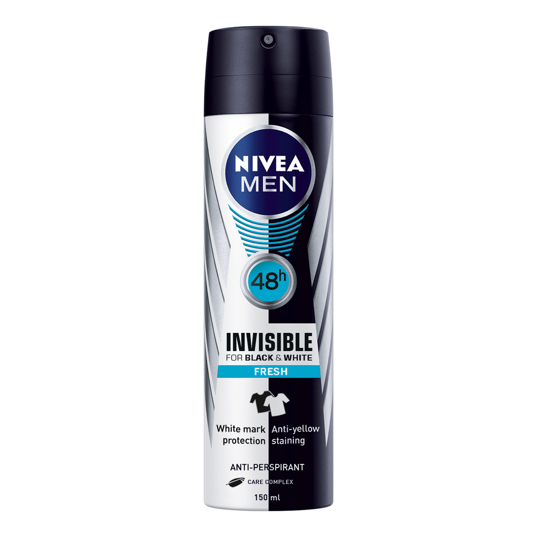 Nivea Men Invisible For Black &amp; White Fresh 48h 150ml by Pasteur Pharmacy