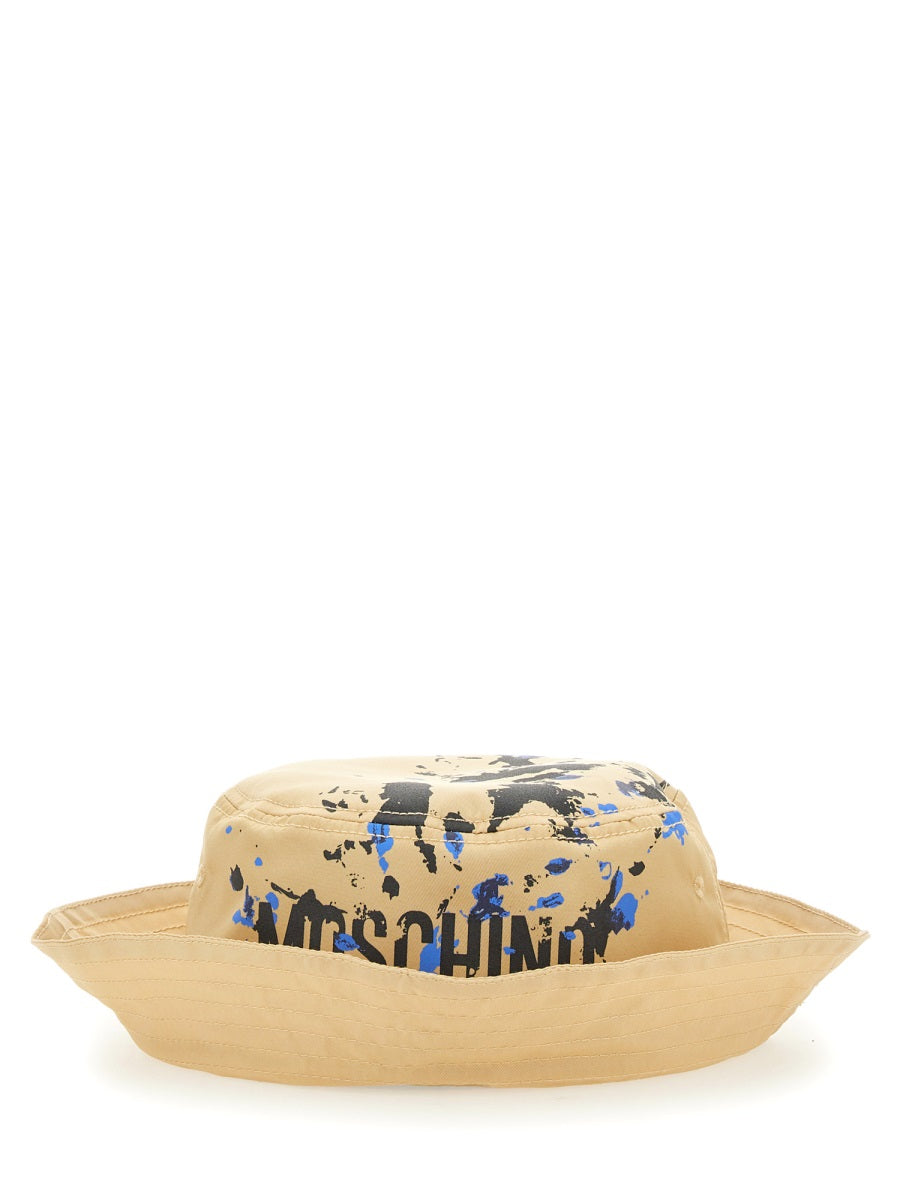 Moschino Men Bucket Hat With Logo by Luosophy