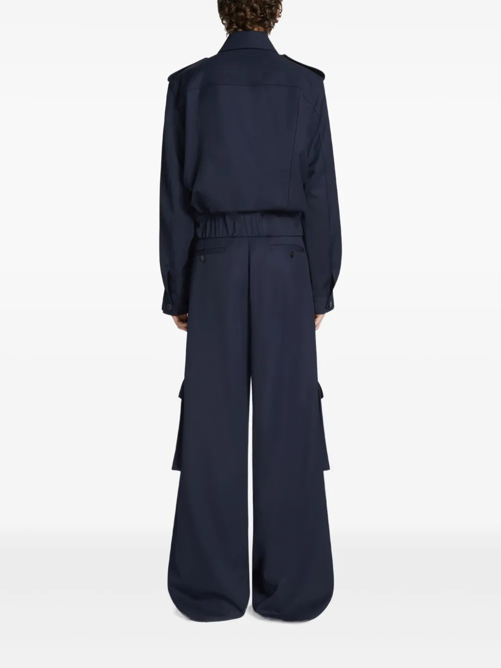 Dries Van Noten Men Piers Tris 1176 M.W.Pants Nav by Luosophy
